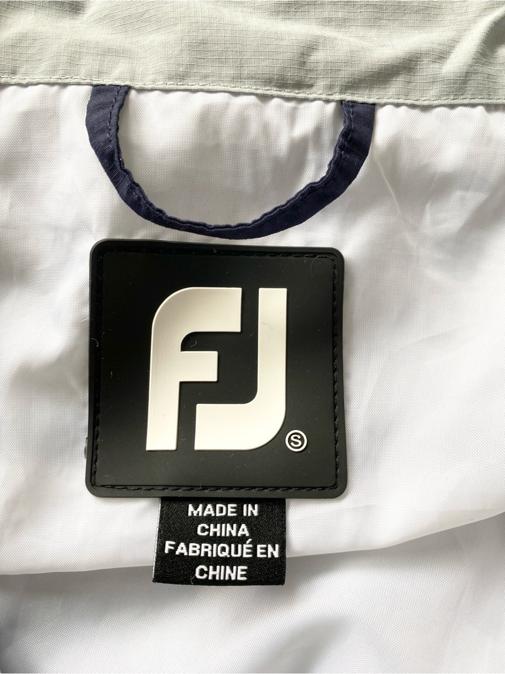 Footjoy 1/2 Zip Wind Jacket Long Sleeve Lined Navy/Grey Men Size S - Picture 9 of 12